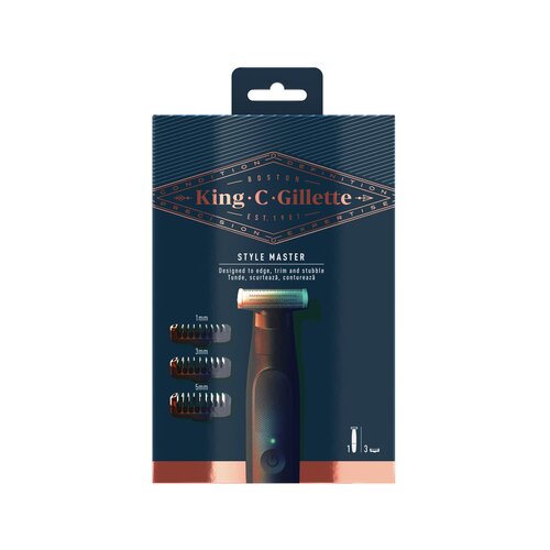 King C. Gillette Style Master prirezovalnik za brado z zamenljivimi nastavki za moške Cene