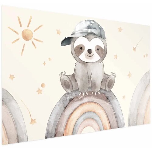  Plakat - Little Animal Among Stars and Rainbows 30x21 Bez okvira Cijene
