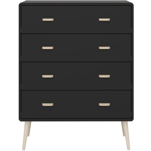 Tvilum Crna visoka komoda 81x105 cm Mino - Slike