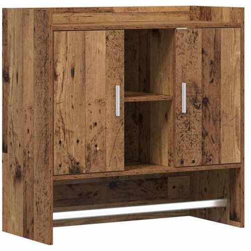 vidaXL Zidna polica Zidna montaža Staro drvo 80 x 36 x 80 cm - Staro drvo Cijene