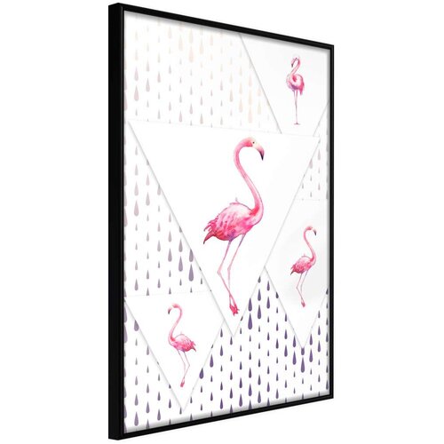  Poster - Flamingos and Triangles 30x45 Cijene