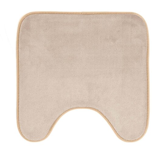 Douceur d int&amp;eacute;rieur Bež kopalni&amp;scaron;ka preproga za WC 45x45 cm Vitamine &amp;ndash; Slike