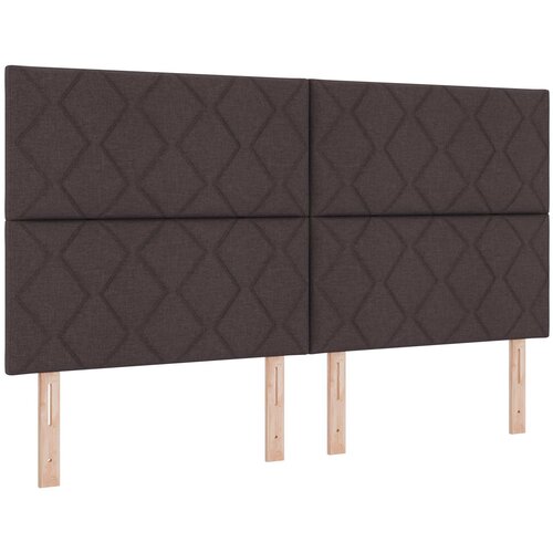  Boxspring krevet s madracem Tamno smeđa 180 x 200 cm Tkanina Slike