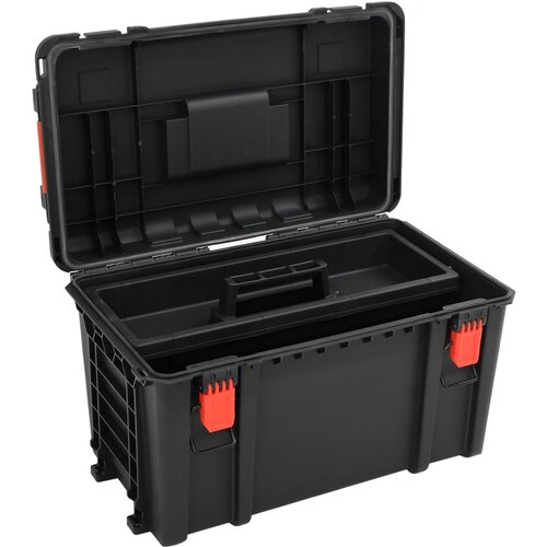  Prijenosni kovčeg crni 57x35x32,5 cm od PP-a Slike