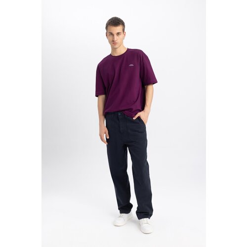 Defacto Baggy Straight Leg Gabardine Trousers Slike