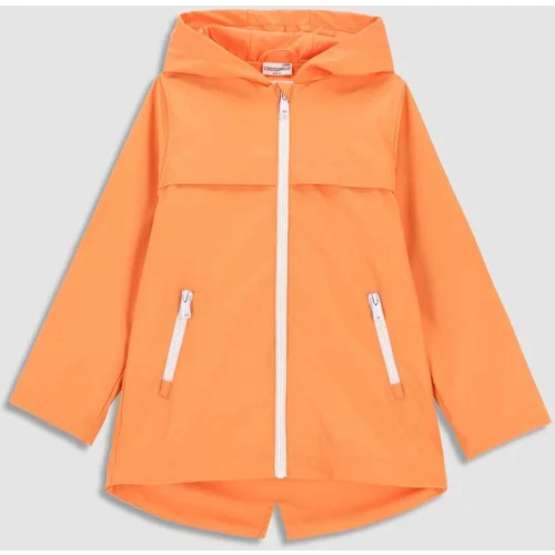 Coccodrillo Otroška vodoodporna jakna oranžna barva
