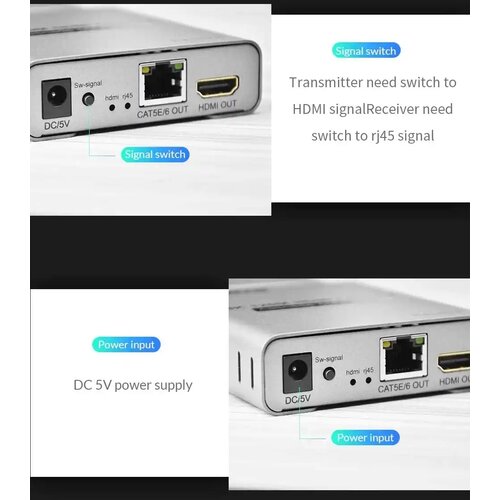Kettz Extender HDMI-UTP do 120m HDEX-120 4K Velteh Slike