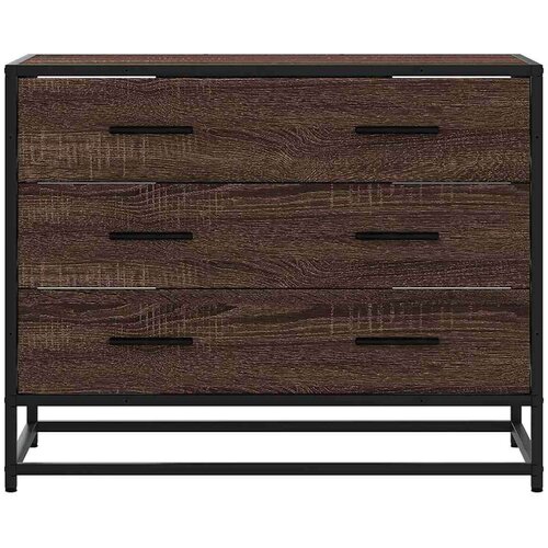 VidaXL Omarica s predali črna 70x41x56 cm konstruiran les Slike
