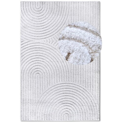 Elle Decoration Bela preproga 200x280 cm Panglao New York White &amp;ndash; Slike