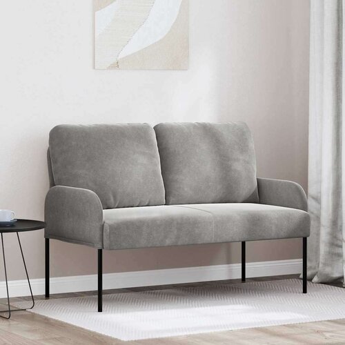  Sofe s jastukom 110cm Svijetlo siva &Scaron;perploča - Svjetlosiva 110 cm Cijene