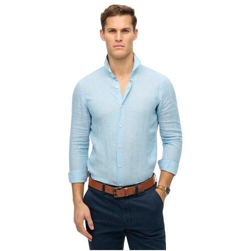 Superdry lanena muška košulja Cene