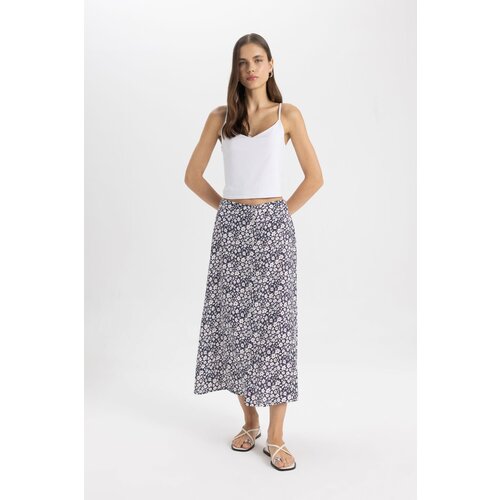 Defacto A-line Printed Regular Waist Midi Skirt Slike