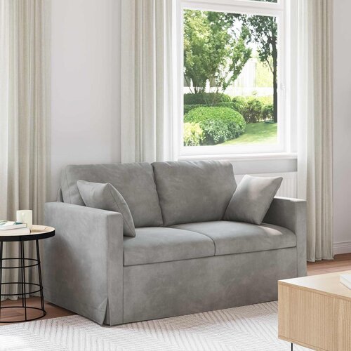 SOFA Svijetlo siva 138 x 78 x 80 cm Baršun Cene