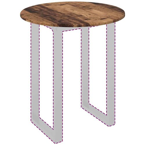  Gornji dio stola Staro drvo 60 x 60 x 1.5 cm Konstruirano drvo Slike