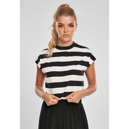 Urban Classics Women&amp;#039;s T-shirt Stripe Short Tee black/white Slike