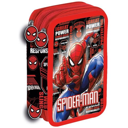 Spiderman Hero Marvel trostruka pernica Slike