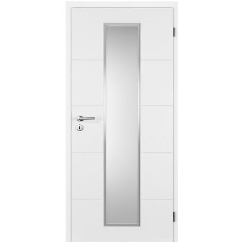 DOORNITE Sobna vrata sa staklom Quadro (648 x 2.000 mm, DIN graničnik: Desno, Bijele boje, Središnji položaj: Saće) Cijene