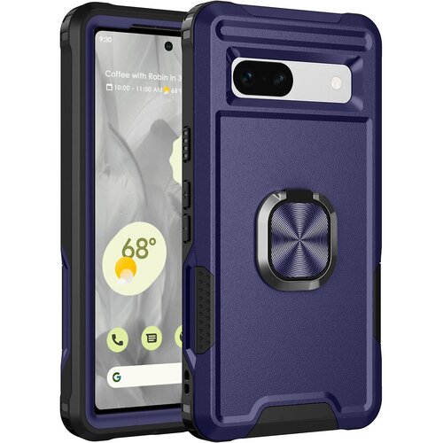 INORCO Za Google Pixel 7a hibridni trdi PC mehak TPU ovitek za telefon Ring Car Mount Kickstand Shockproof Cover, (22034144) Cene