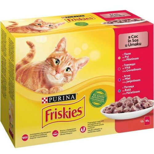 Purina friskies sos za mačke govedina - multipack box 12x85g Cene