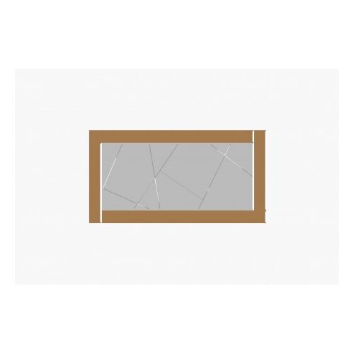Hanah home Mirror Bronzano-bijelo Slike