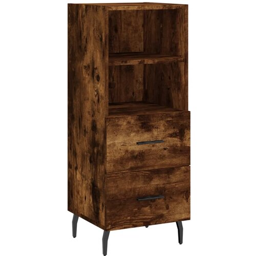 Maison Chic Komoda - Predalnik dimljeni hrast 34,5x34x90 cm inženirski les, (21718184) Slike