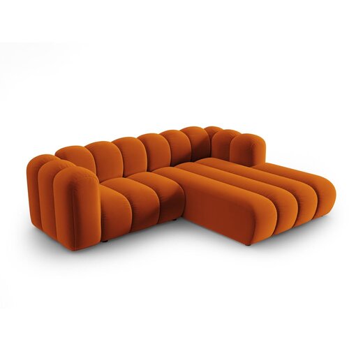 Micadoni Home Oranžna kotna sedežna garnitura (desni kot) Lupine &amp;ndash; Slike