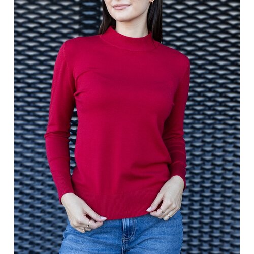 Gemre Red classic loose-fit sweater Essana Slike