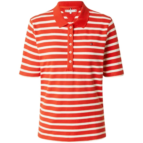 Tommy Hilfiger Majica oranžno rdeča / bela
