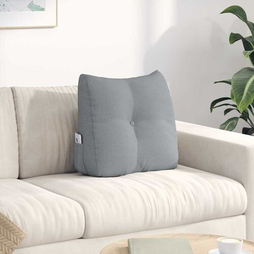 vidaXL Poglavni vzglavnik Svetlo siva 45 x 24 x 50 cm blago Cene