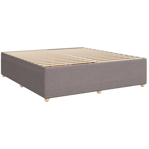  Boxspring krevet s madracem Sivosmeđa 180 x 200 cm Tkanina - Sivosmeđa 180 x 200 cm Dizajn linija Slike
