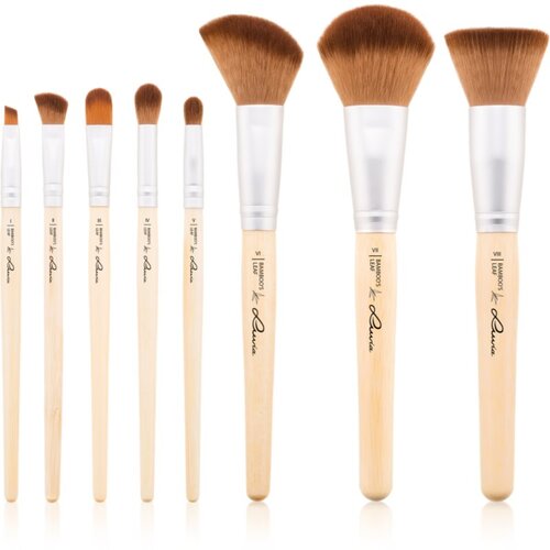 Luvia Cosmetics Bamboo&amp;rsquo;s Leaf Brush Set set kistova u torbici Slike