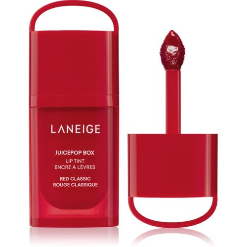LANEIGE JuicePop Box Lip Tint dolgoobstojni sijaj za ustnice z vlažilnim učinkom odtenek Red Classic 4.5 g Slike