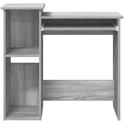 vidaXL Pisalna miza s policami siva sonoma 84x40x78 cm inž. les Cene
