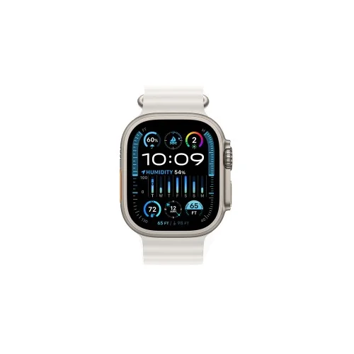 Apple Watch Ultra 2 LTE 49mm Titanium Case - White Ocean band