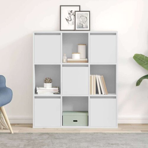 VidaXL Regal za knjige bijeli 89x24x101,5 cm od konstruiranog drva Slike
