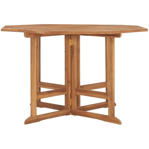  Sklopivi vrtni blagovaonski stol 110 x 110 x 75 cm od tikovine Slike