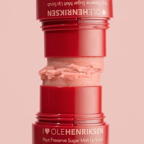 OLEHENRIKSEN Pout Preserve Sugar Melt Exfoliating Lip Scrub &amp;scaron;ećerni peeling za usne nijansa Strawberry Sorbet 8 g Slike