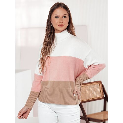 DStreet Sweter damski STRIPELO r&amp;oacute;żowy Slike