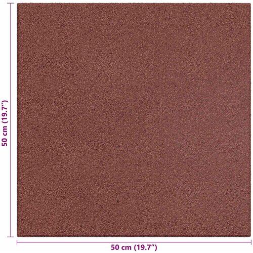  Ploče za za&amp;scaron;titu od padova 24 pcs Crvena 50 x 50 cm Guma Slike