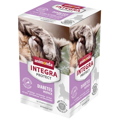 Animonda Integra Protect Adult diabetes pladnji 24 x 100 g - Mešano pakiranje (6 vrst)