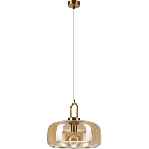 Luster na sajli AMAYA 1xE27/15W/230V zlatna/zadimljena bež Slike
