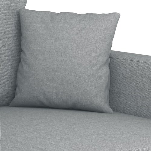  2-dijelni set sofa s jastucima svjetlosivi od tkanine Slike
