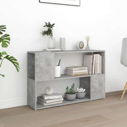 VidaXL ormarić za knjige siva boja betona 100 x 24 x 63 cm od iverice Slike