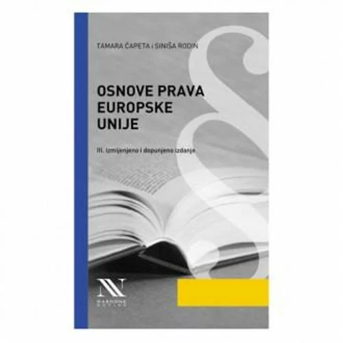 NAKLADNIŠTVO - KNJIGE Osnove prava EU, III. izmijenjeno izdanje