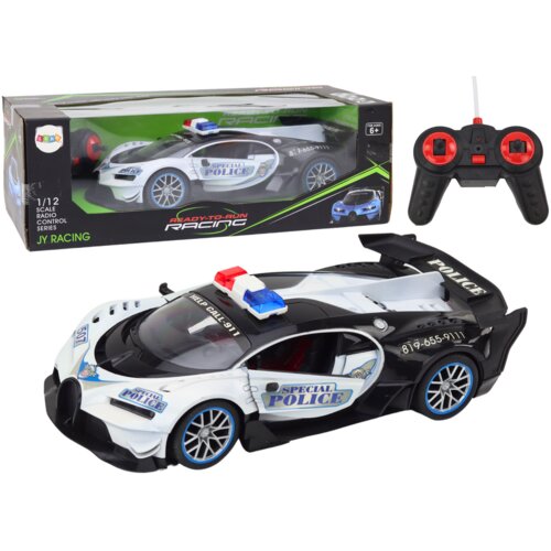  Auto na daljinsko upravljanje RC Police Car in 1:12 - bijeli Cijene