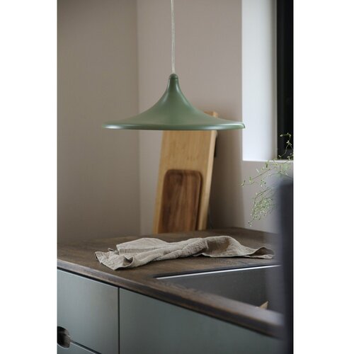 Marksl&amp;ouml;jd Zelena metalna LED viseća svjetiljka s mogućnosti zatamnjivanja &amp;oslash;37x13 cm Beam &amp;ndash; Slike