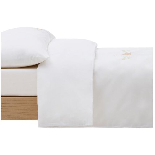 Kave Home Bijela dječja posteljina za dječji krevetić od pamučnog perkala 70x140 cm Milu &amp;ndash; Slike