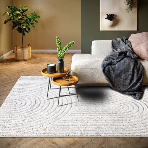 Elle Decoration Bela preproga 200x280 cm Panglao New York White &amp;ndash; Slike