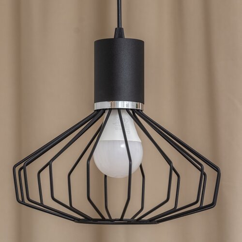  Visilica na sajli SOLANO 1xE27/15W/230V crna/sjajni hrom Slike