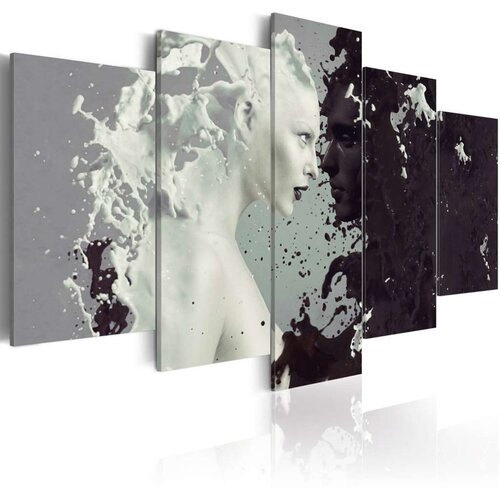 Slika - Black or white? - 5 pieces 200x100 Slike